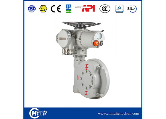 CKD Multi-turn Electric Actuator + Quarter-turn Gearbox